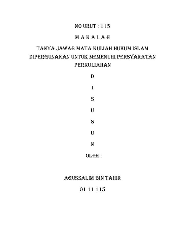 Makalah Hukum Islam