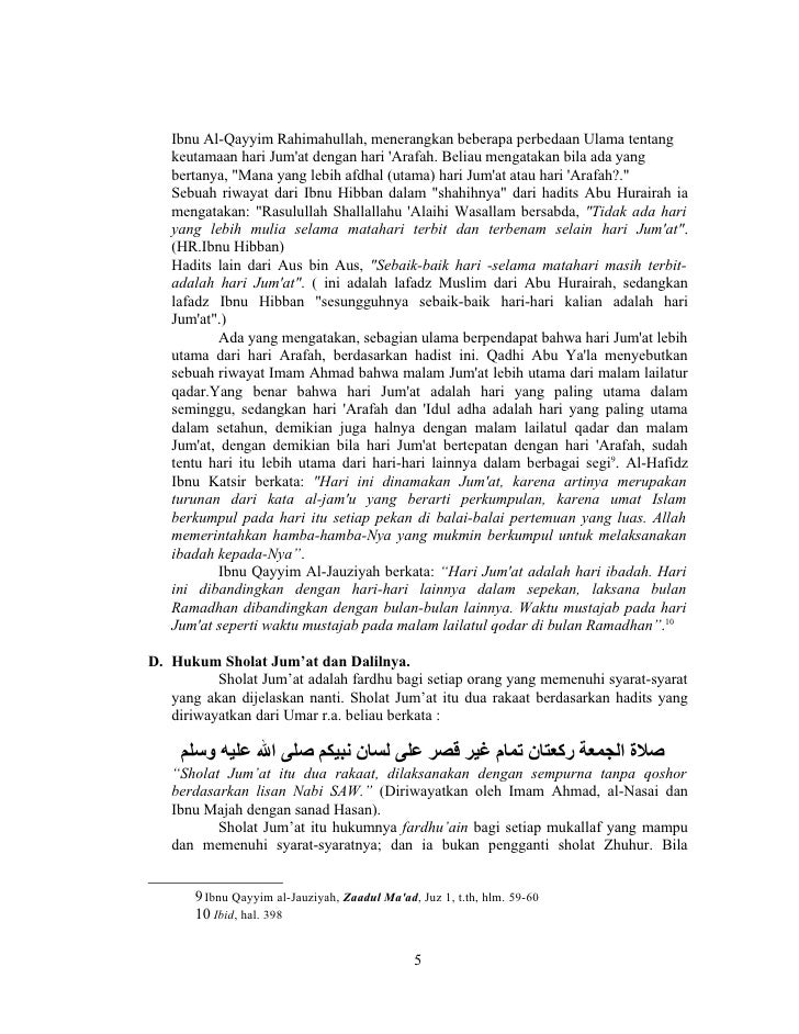 Makalah Hukum Shalat Jumat