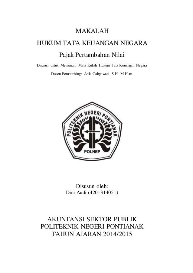 Makalah Hukum Pajak Di Indonesia