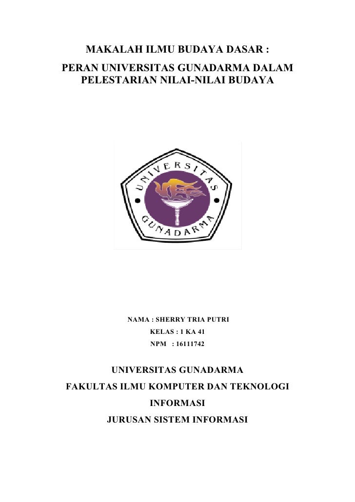 Makalah ILMU BUDAYA DASAR periode 3