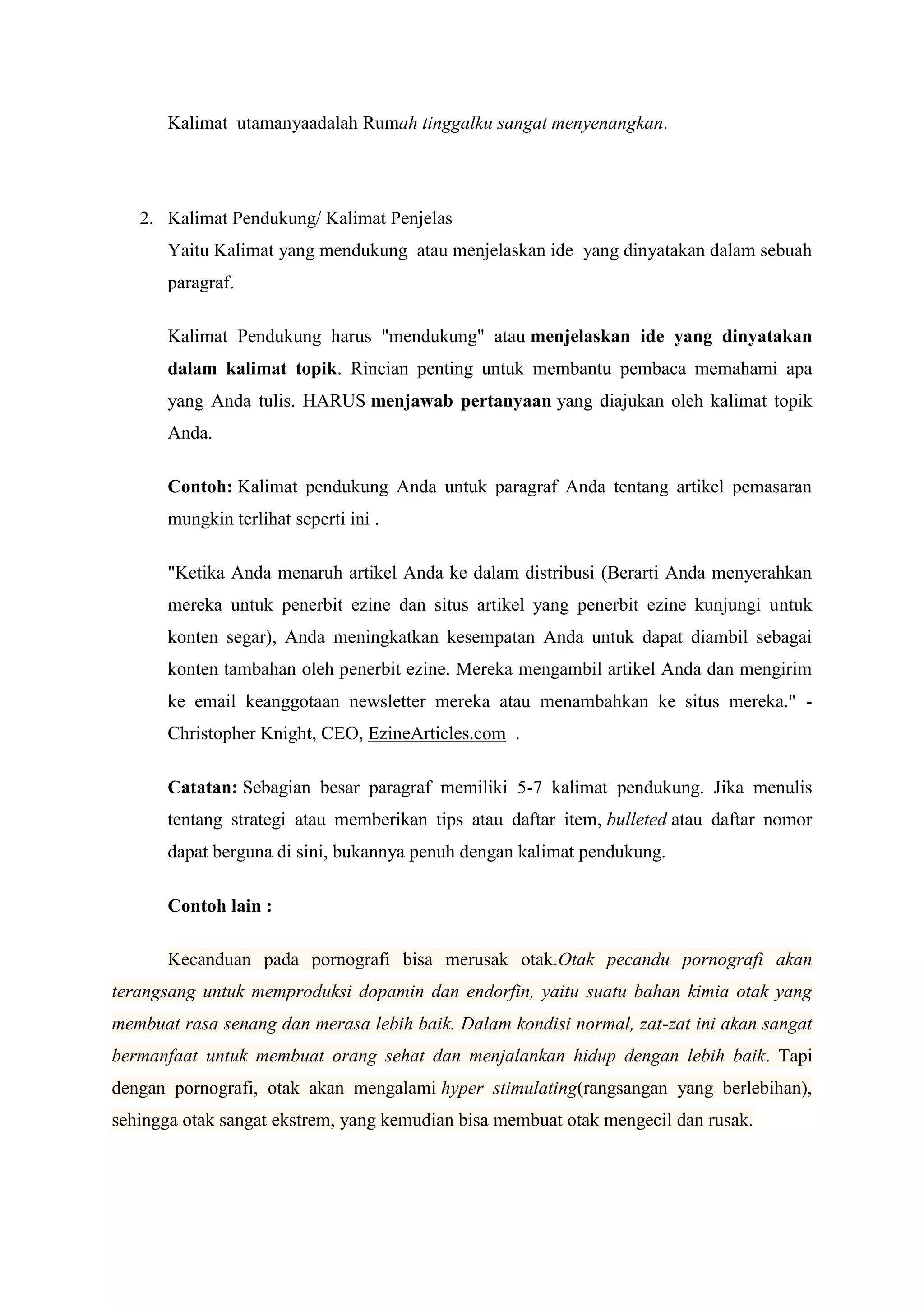 Contoh Makalah ide pokok dan struktur | DOCX