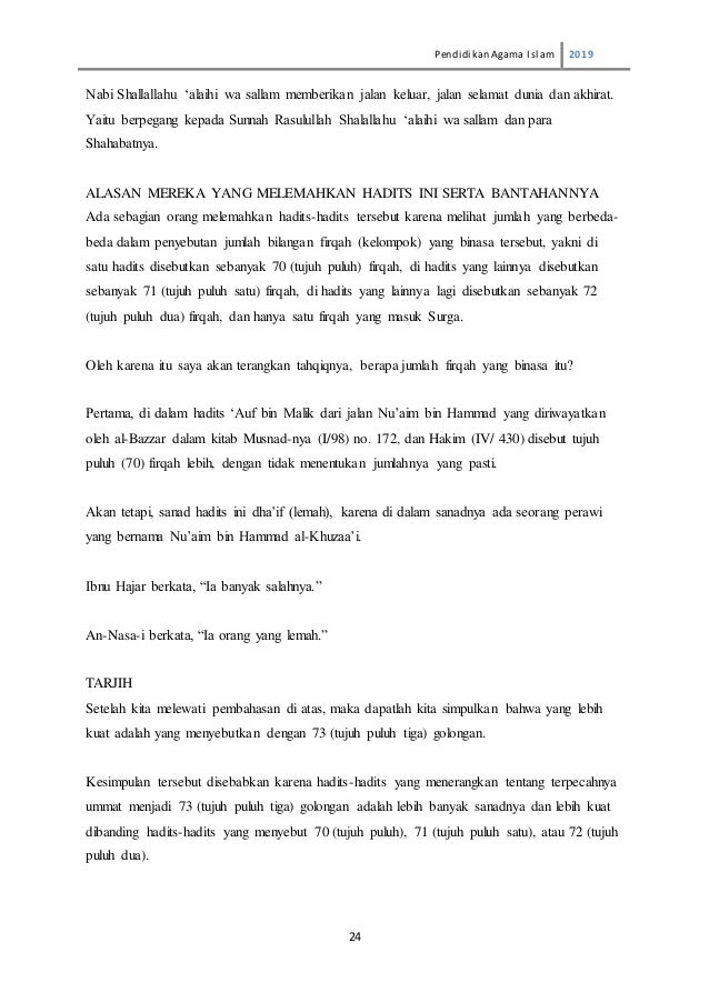 Makalah Iftiraq Al Ummah Kel 3 M 01