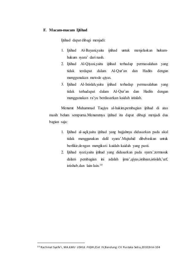 Makalah Ijtihad