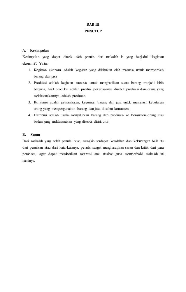 Makalah Ilmu Ekonomi