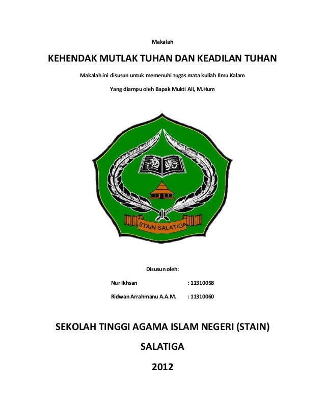 Makalah Ilmu Kalam Aliran Asyariyah