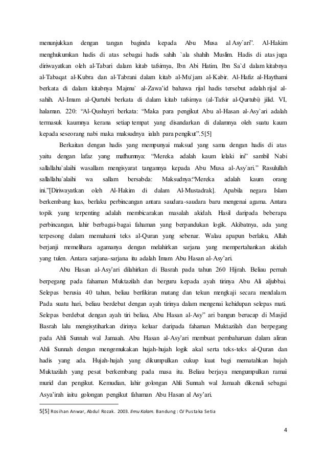 Makalah ilmu kalam final!