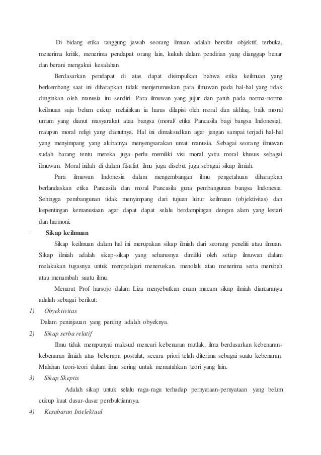 Makalah Ilmu Pengetahuan Dan Moralitas