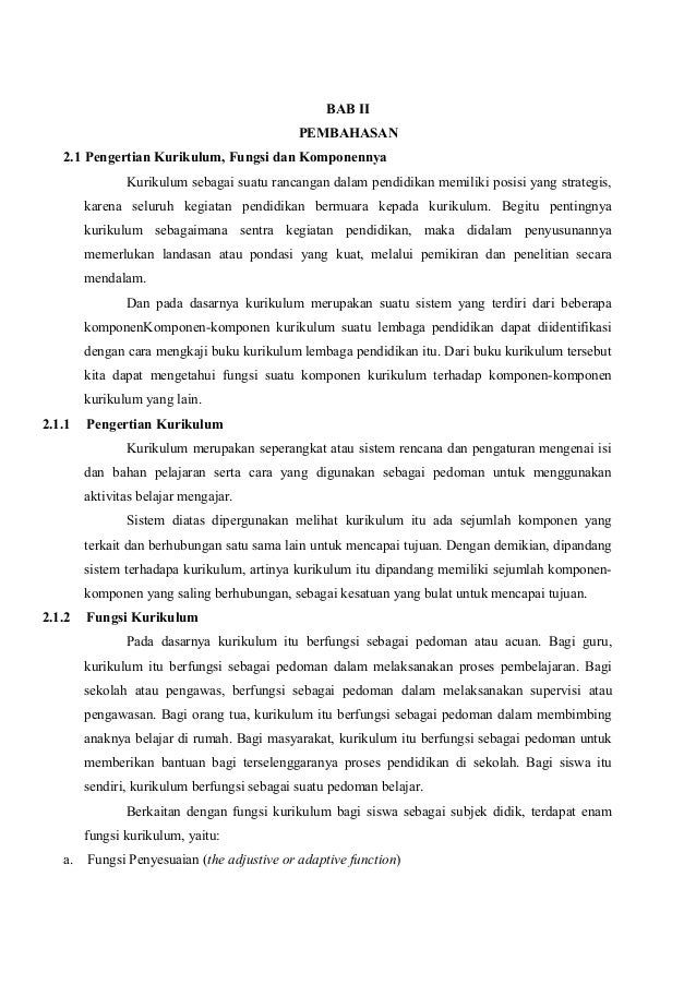 Makalah Implementasi Kurikulum 2013
