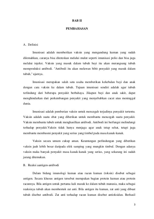 Makalah Imunisasi Pramudito Hutomo 6135101764