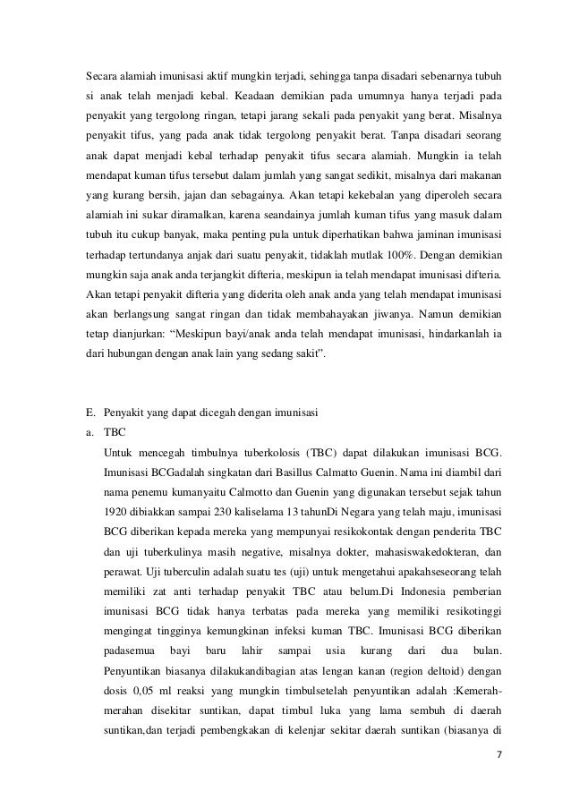 Makalah Imunisasi Pramudito Hutomo 6135101764