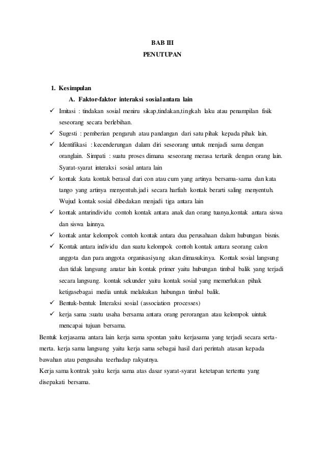 Makalah interaksi sosial