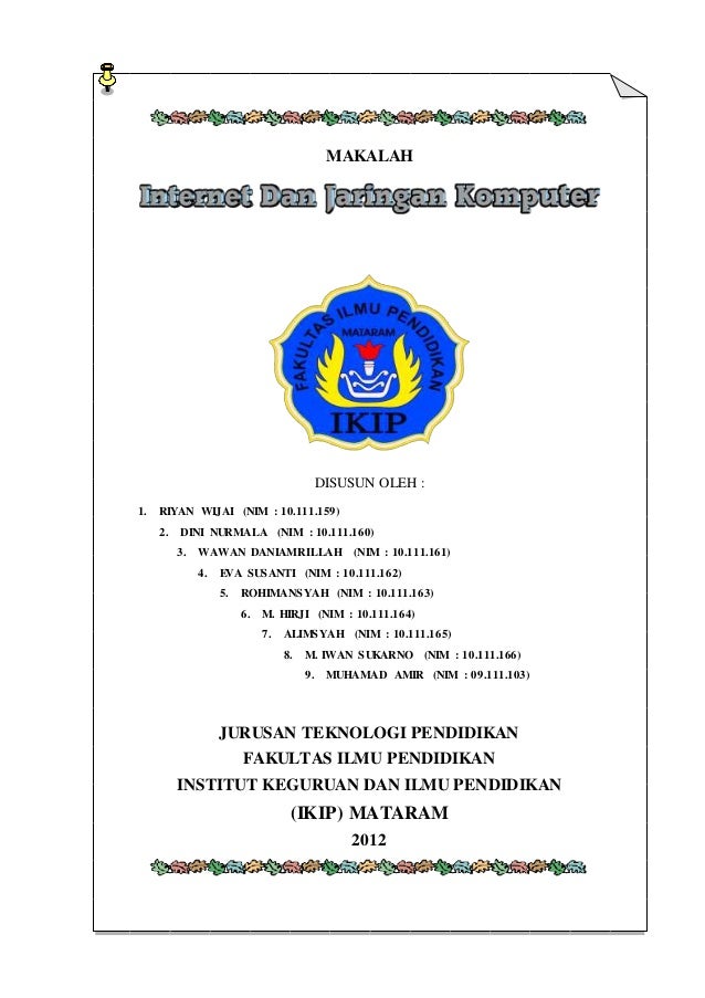 Download Makalah Tentang Jaringan Komputer - Soal Essay