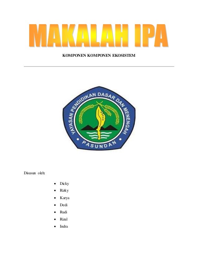 Makalah Ipa Komponen Ekosistem