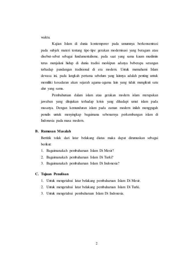 Makalah Islam Masa Modern Ok