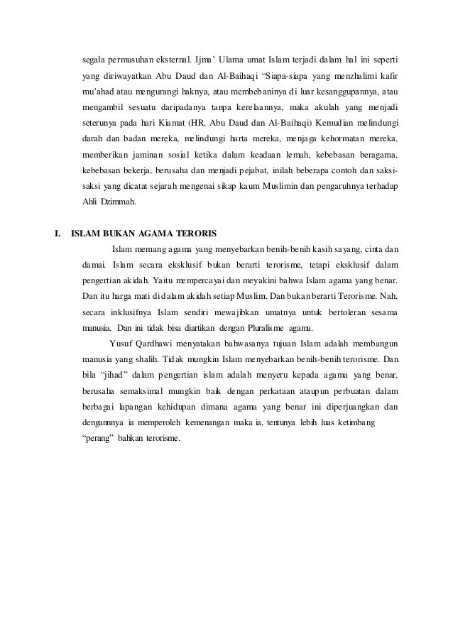 Makalah Islam Sebagai Rahmatan Lilalamin