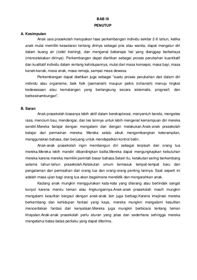 Makalah Perkembangan Anak Usia 0 6 Tahun - Berbagai Tahun