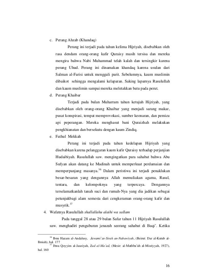 Makalah Sejarah Peradaban Islam Periode Nabi Saw