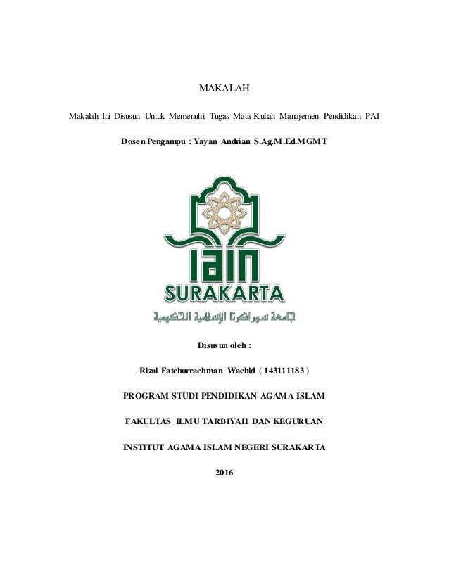 Makalah Tanggung Jawab Pendanaan Pendidikan