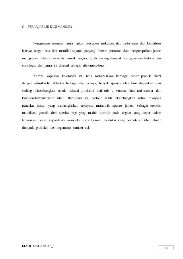 Cara Membuat Makalah Tentang Jamur Contoh Makalah