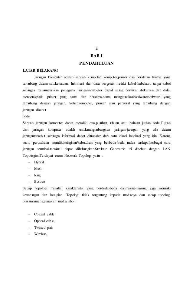 Makalah Jaringan