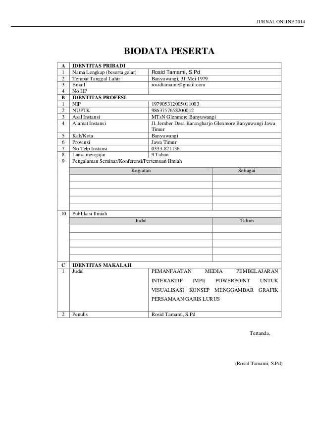 Makalah Jurnal Online P4 Tk Matematika