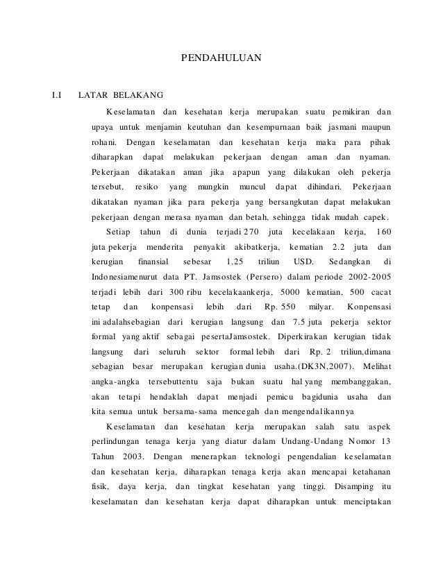 Makalah Kesehatan Keselamatan Kerja