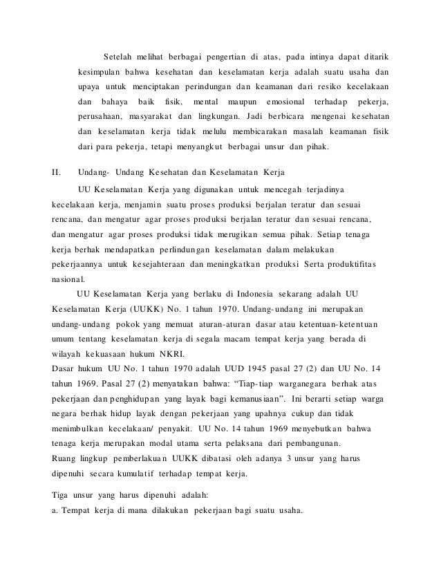Makalah Kesehatan Keselamatan Kerja