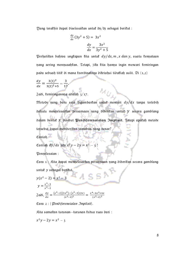 Makalah Kalkulus Lanjut