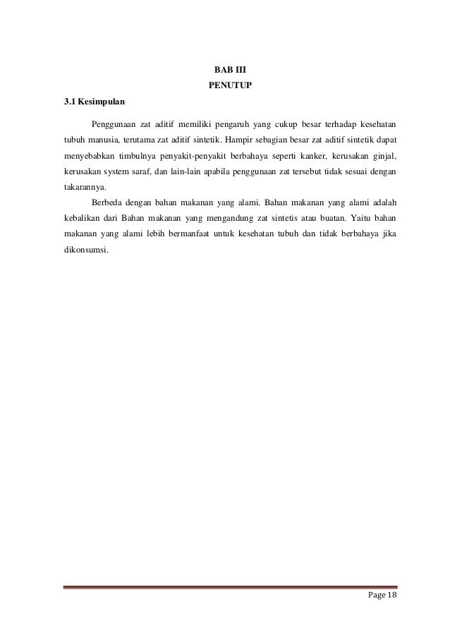 Makalah Zat Aditif