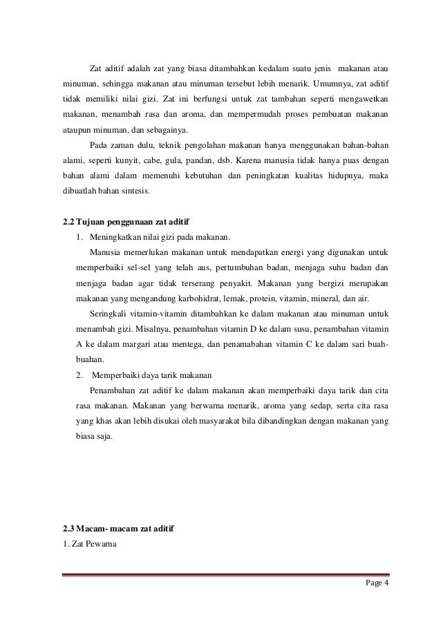 Makalah Zat Aditif