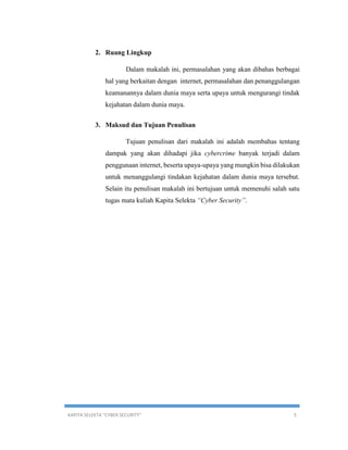 Makalah keamanan jaringan internet (internet, permasalahan dan