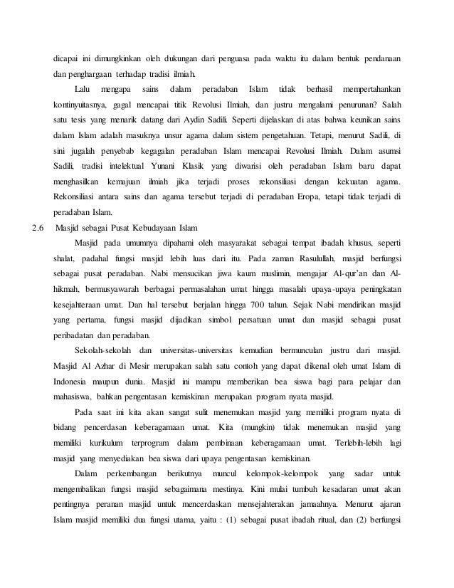 Makalah kebudayaan dalam islam