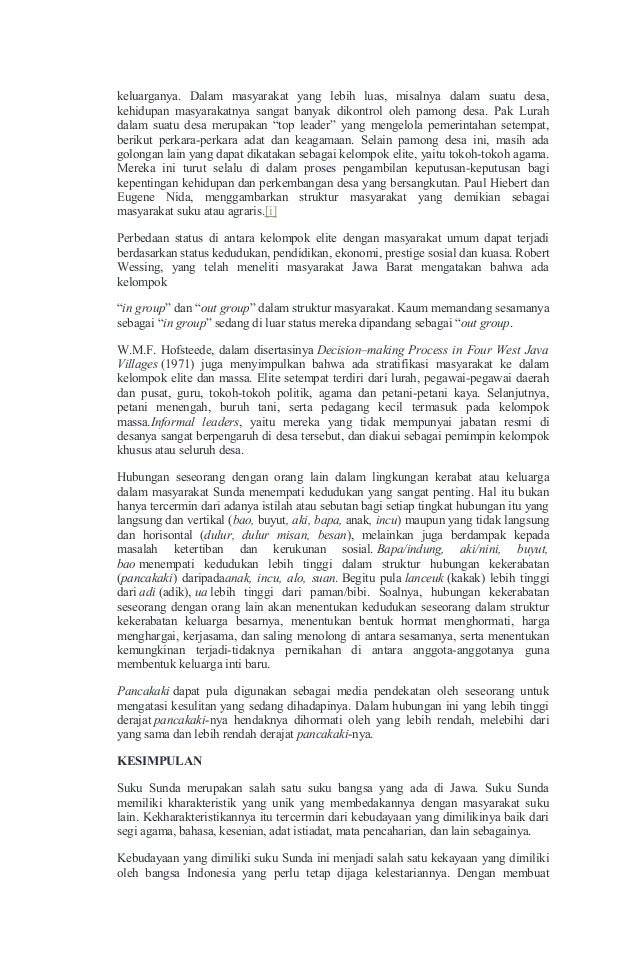 Makalah Kebudayaan Suku Sunda