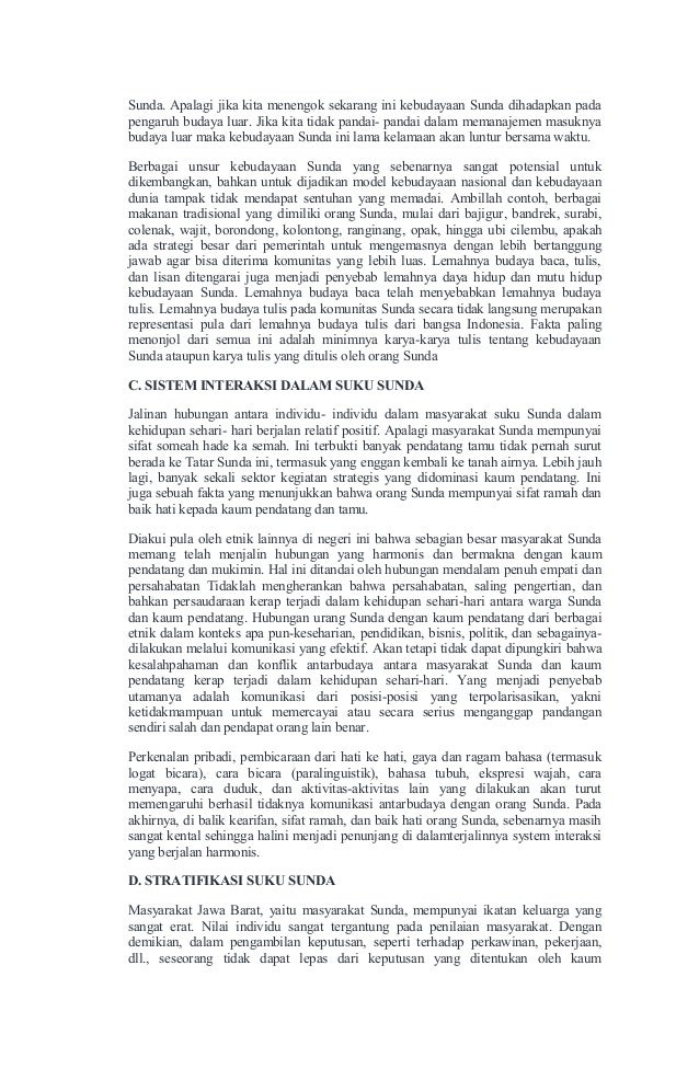 Makalah Kebudayaan Suku Sunda