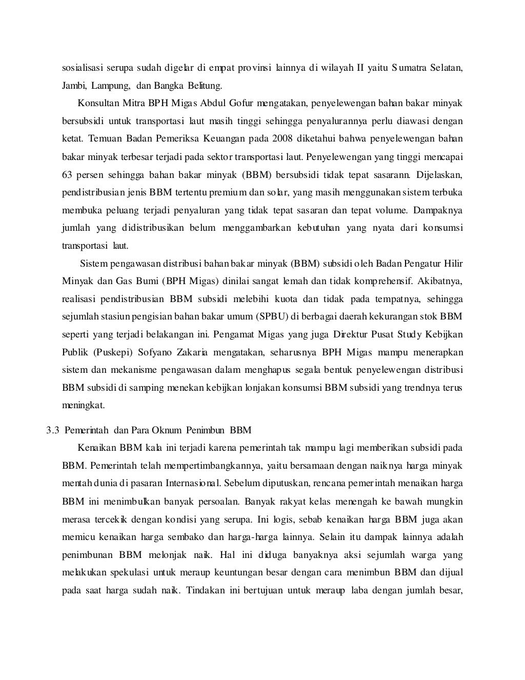 Makalah kelangkaan bbm (hukum politik)