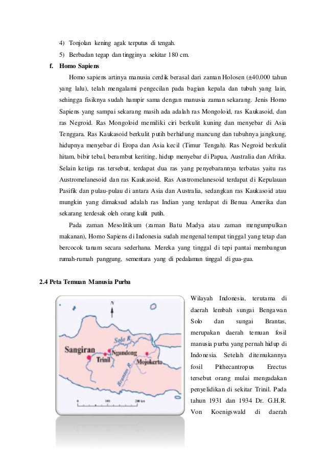 Peta penyebaran manusia purba di indonesia