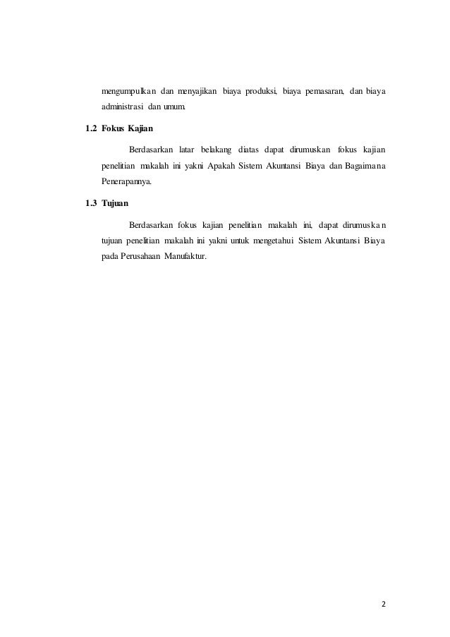 Sistem Akuntansi Biaya