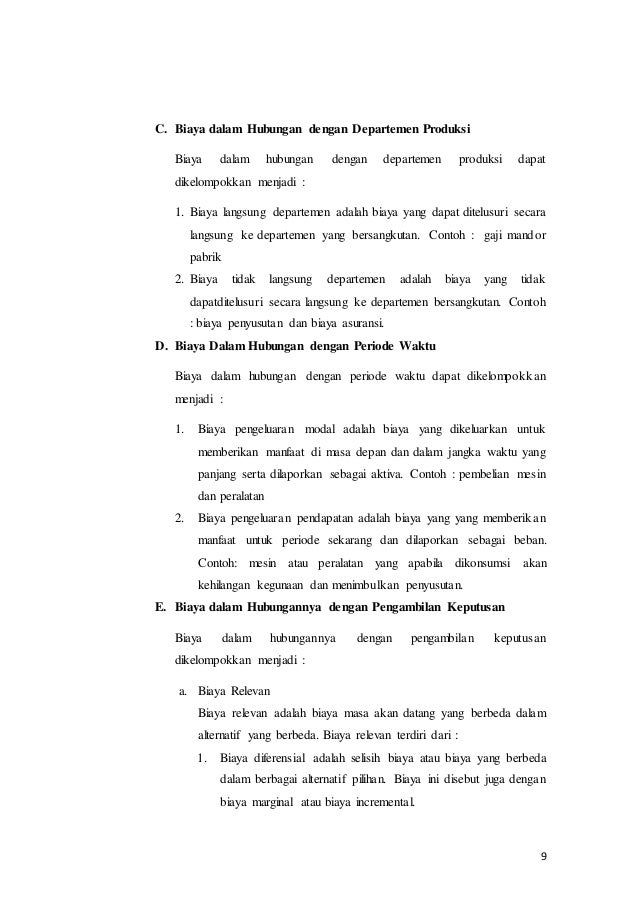 Sistem Akuntansi Biaya