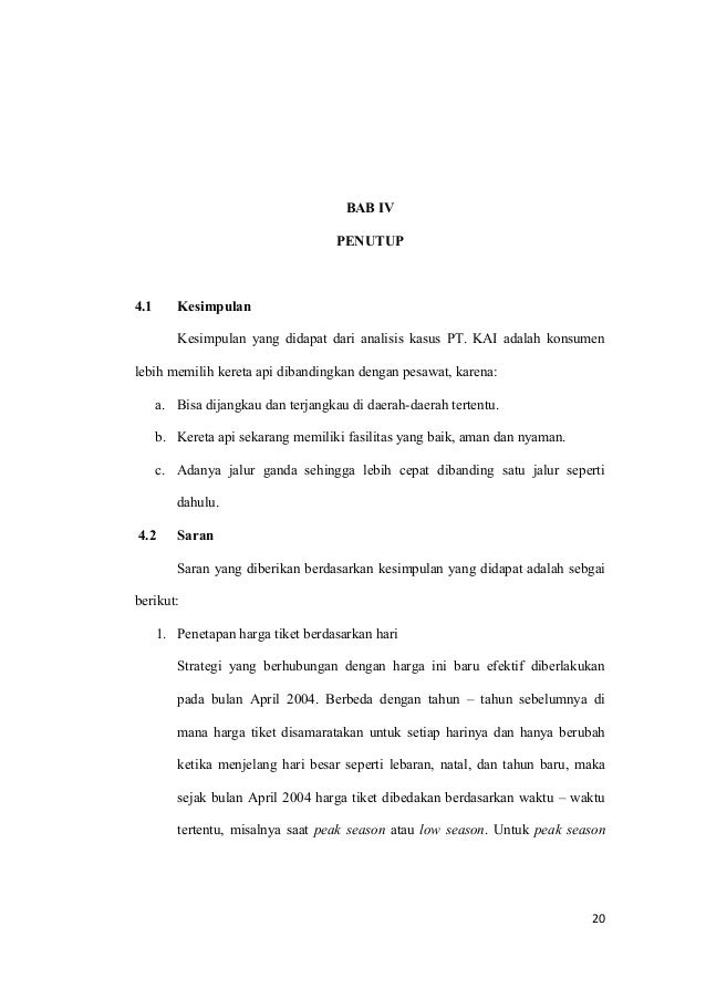 Makalah Analisis Pt Kereta Api Indonesia