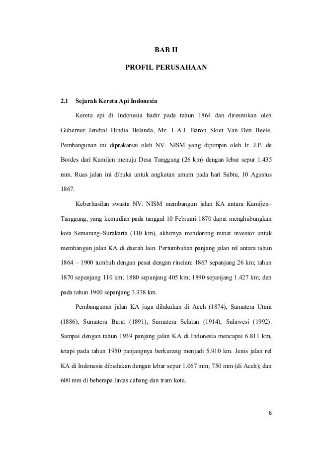 Makalah Analisis Pt Kereta Api Indonesia