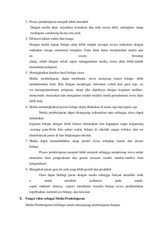 Makalah Video Pembelajaran Stand Alone And Streaming