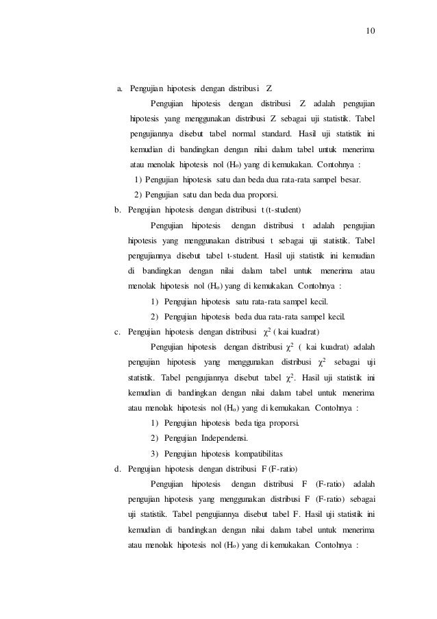 Makalah Pengujian Hipotesis