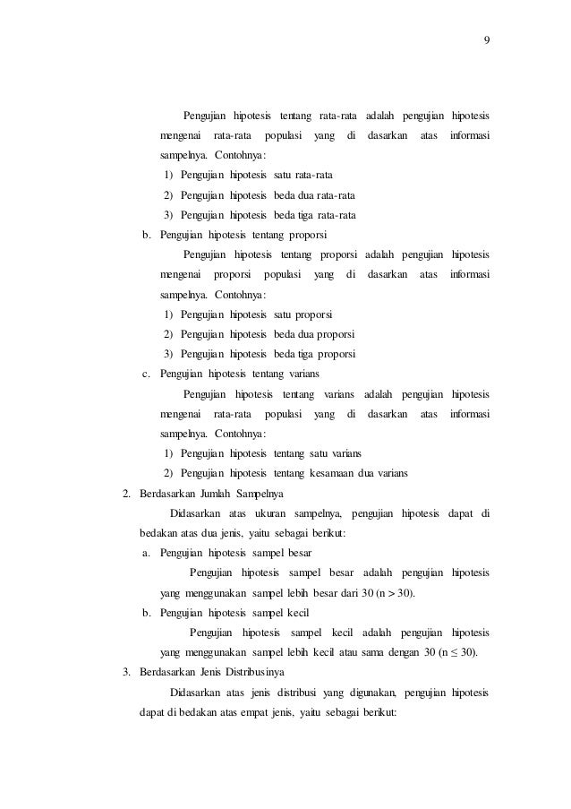 Makalah Pengujian Hipotesis