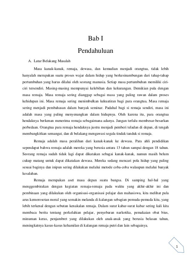 Makalah Kenakalan Remaja