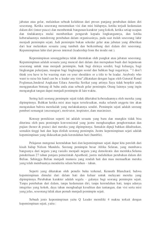 Makalah Kepemimpinan