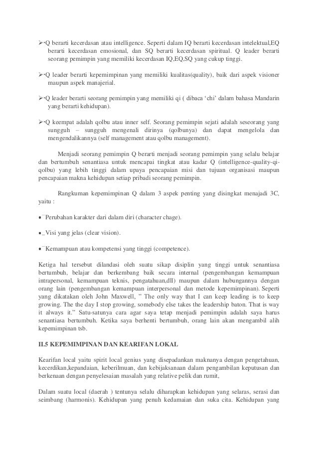 Makalah Kepemimpinan