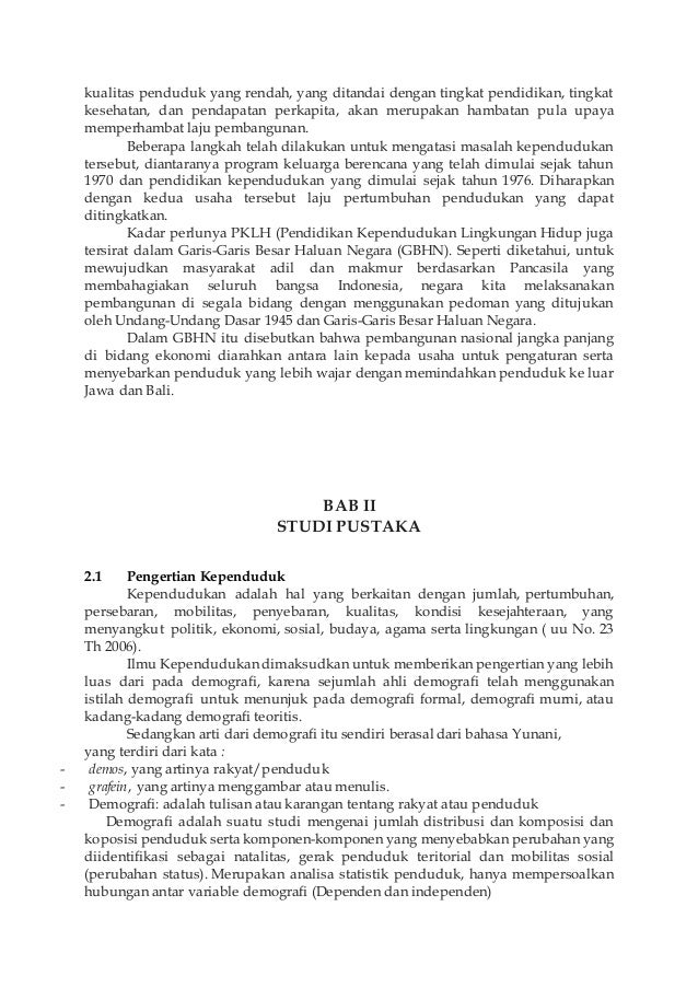 Makalah kependudukan di indonesia Makalah kependudukan di indonesia