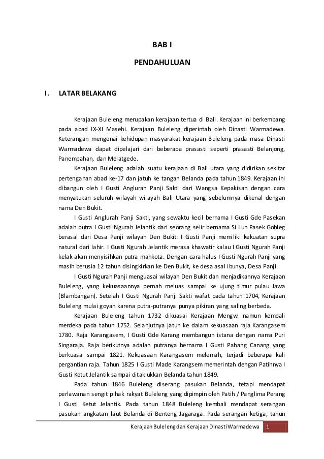 Doc Bab I Pendahuluan I Latar Belakang Dewi Senja Academia Edu