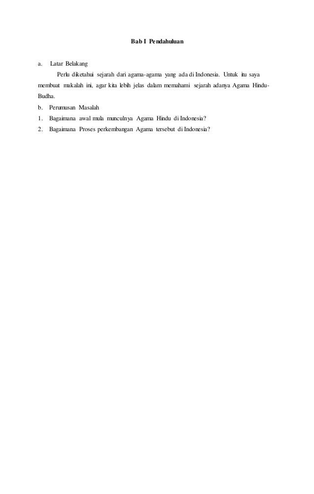 Contoh Daftar Isi Makalah Agama Hindu Materi Pelajaran 2