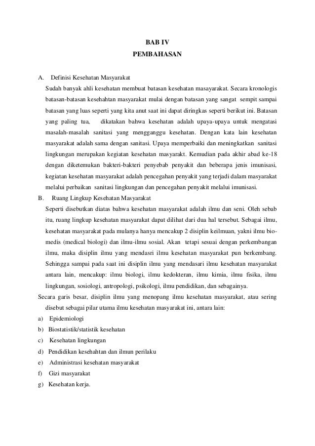Makalah Kesehatan Masyarakat